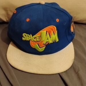 Space Jam Tune Stars Embroidered Starter Blue Snapback Hat